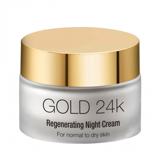 24K Gold Восстанавливающий ночной крем для нормальной и сухой кожи, 50 мл фото 2