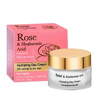 Rose and Hyaluronic Увлажняющий дневной крем интенсивного омоложения, 50мл