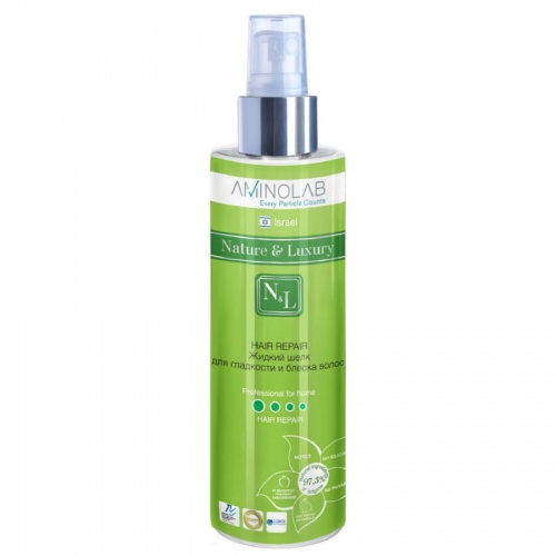 Nature & Luxury  Жидкий шелк для гладкости и блеска волос (спрей), 250мл