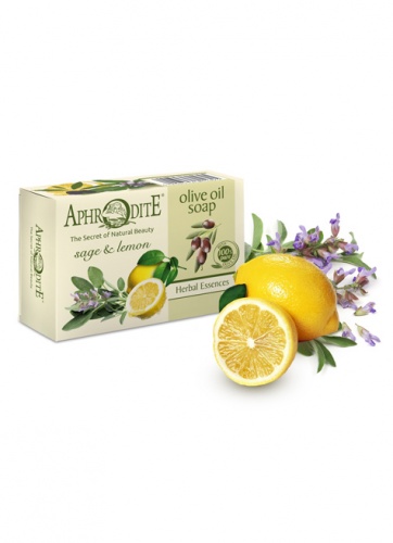 Aphrodite  Мыло оливковое с шалфеем и лимоном 100 г