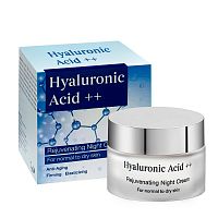 Hyaluronic Acid++ Омолаживающий ночной крем для нормальной и сухой кожи, 50мл