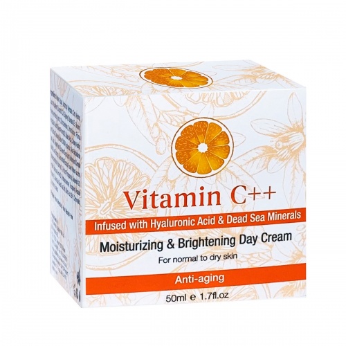 Vitamin C++ Увлажняющий и осветляющий дневной крем с гиалуроновой кислотой, 50 мл фото 3