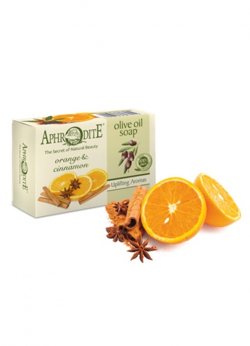 Aphrodite  Мыло оливковое с апельсином и корицей 100 г