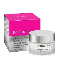 Retinol++ Увлажняющий и восстанавливающий дневной крем для нормальной и сухой кожи, 50 мл