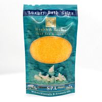 Health & Beauty Соль Мертвого моря для ванны - желтая, 500г Ваниль