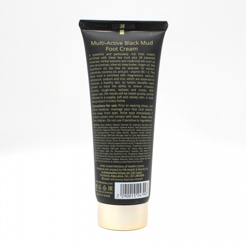 Health & Beauty BLACK Крем для ног мультиактивный с грязью Мёртвого Моря, 100мл фото 2