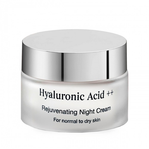 Hyaluronic Acid++ Омолаживающий ночной крем для нормальной и сухой кожи, 50мл фото 2