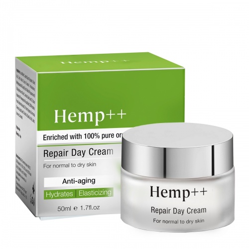 Hemp++ Восстанавливающий дневной крем для нормальной и сухой кожи, 50 мл