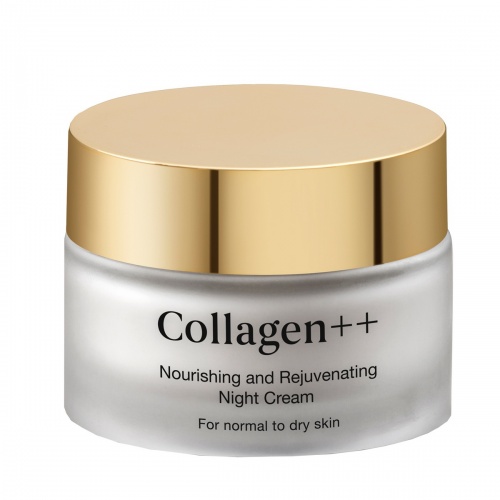 Collagen++ Питательный и омолаживающий ночной крем для нормальной и сухой кожи, 50 мл фото 2