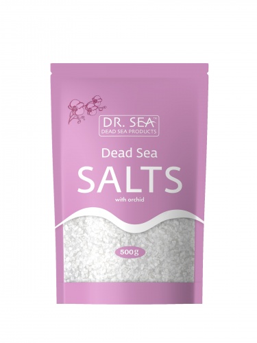Dr.Sea Соль Мертвого моря с экстрактом орхидеи (пакет 500г)
