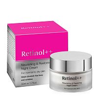 Retinol++ Питательный и восстанавливающий ночной крем для нормальной и сухой кожи, 50 мл