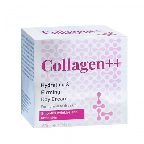 Collagen++ Увлажняющий (гидратирующий) дневной крем для нормальной и сухой кожи, 50 мл фото 3